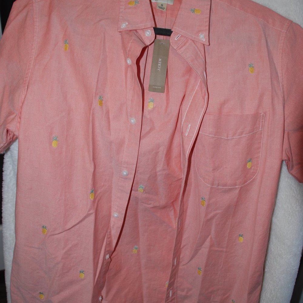 NWT J. Crew Men's Casual Short Sleeve Button Down